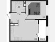 2-комнатная квартира, 39.70 м², 4/18 этаж фото 0