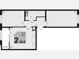 3-комнатная квартира, 60.80 м², 14/18 этаж фото 0