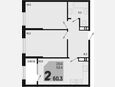 3-комнатная квартира, 60.30 м², 18/18 этаж фото 0