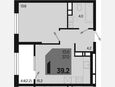 2-комнатная квартира, 39.20 м², 10/18 этаж фото 0
