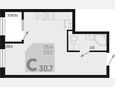Студия, 30.70 м², 2/18 этаж фото 0