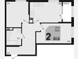 2-комнатная квартира, 61.60 м², 11/18 этаж фото 0