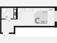 Студия, 26.70 м², 6/18 этаж фото 0