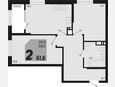 2-комнатная квартира, 61.60 м², 17/18 этаж фото 0