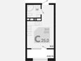 Студия, 25 м², 8/9 этаж фото 0