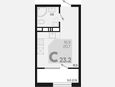 Студия, 23.20 м², 11/18 этаж фото 0