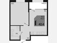 2-комнатная квартира, 42.40 м², 2/18 этаж фото 0