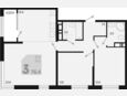 3-комнатная квартира, 76.40 м², 16/18 этаж фото 0