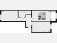 3-комнатная квартира, 60.80 м², 2/9 этаж фото 0