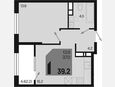 2-комнатная квартира, 39.20 м², 8/18 этаж фото 0