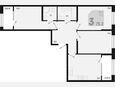 3-комнатная квартира, 75.20 м², 2/9 этаж фото 0