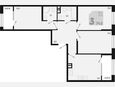 3-комнатная квартира, 74.60 м², 6/9 этаж фото 0