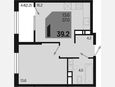 2-комнатная квартира, 39.20 м², 10/18 этаж фото 0