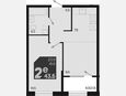 2-комнатная квартира, 43.60 м², 2/9 этаж фото 0
